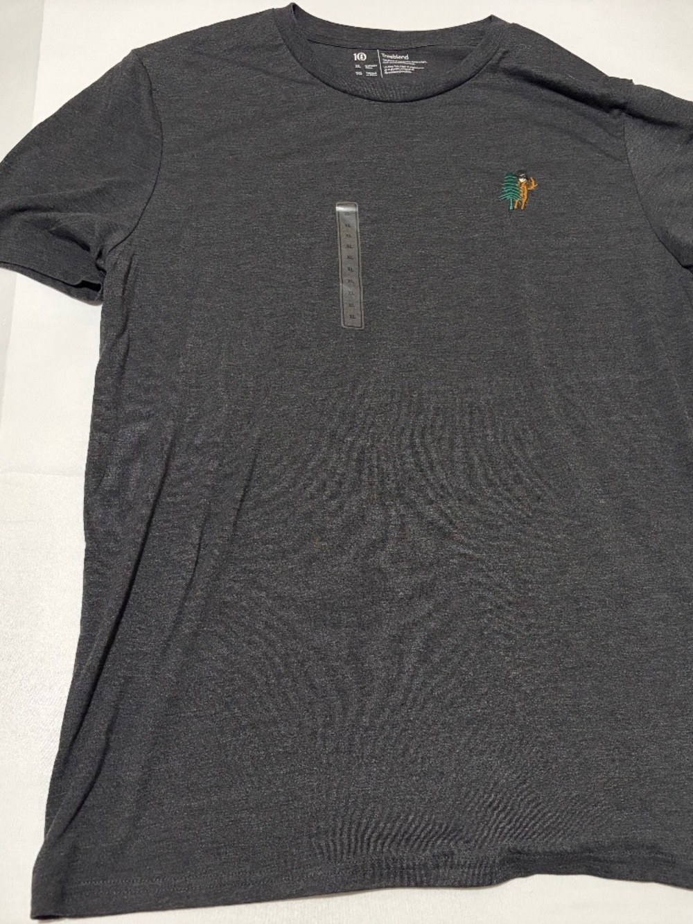Tentree Men’s NWOT TreeBlend T-Shirt XL Charcoal Grey Bigfoot Pine Tree